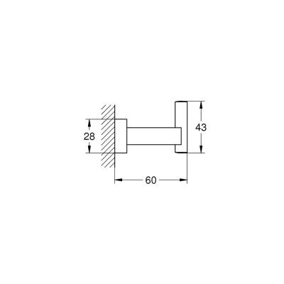 Grohe Essentials Cube HavluBornoz Askılığı - 40511001 - 2