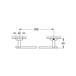 Grohe Essentials Cube Havluluk - 40509Dc1 - 2