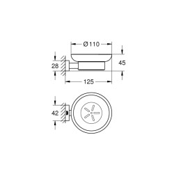 Grohe Essentials Cube Sabunluk - 40754001 - 2