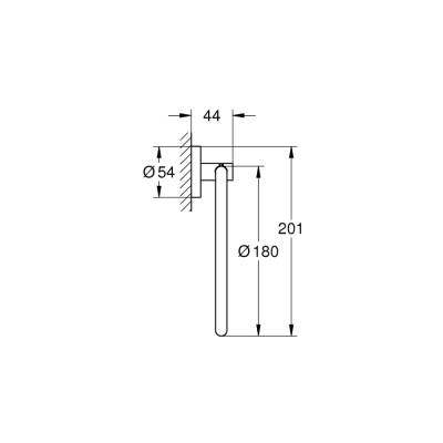 Grohe Essentials Halka Havluluk - 40365Be1 - 2