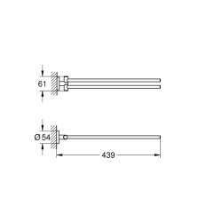 Grohe Essentials Havluluk - 40371Dl1 - 2