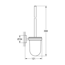 Grohe Essentials Tuvalet Fırçası Seti - 40374001 - 2