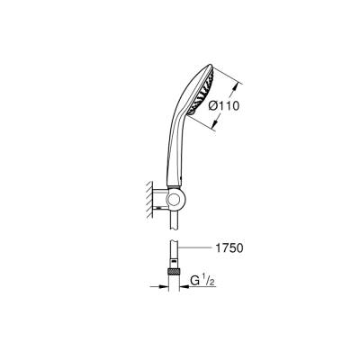 Grohe Euphoria 110 Champagne Duşu Seti 3 Akışlı - 27355000 - 2