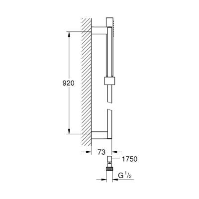 Grohe Euphoria Cube Stick Sürgülü Duş Seti - 27700000 - 2