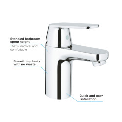 Grohe Eurocosmo Tek Kumandalı Lavabo Bataryası S-Boyut - 32824000 - 3