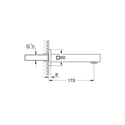 Grohe Eurocube Çıkış Ucu - 13303000 - 2