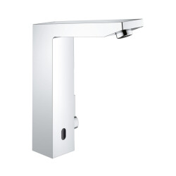 Grohe Eurocube E Fotoselli Lavabo Bataryası, 12, Çift Su GirişliAyarlanabilir Sıcaklık Sınırlayıcısı - 36440000 - 1