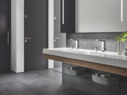 Grohe Eurocube E Fotoselli Lavabo Bataryası, 12, Çift Su GirişliAyarlanabilir Sıcaklık Sınırlayıcısı - 36440000 - 3