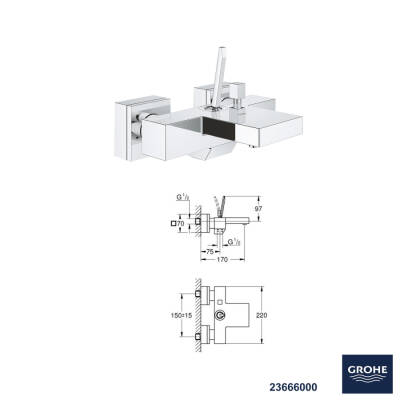 Grohe Eurocube Joy Banyo Bataryası Seti 18 - 2