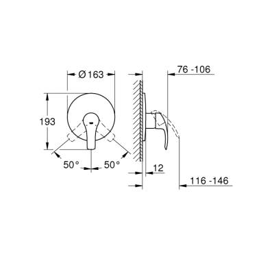 Grohe Eurosmart Ankastre Duş Bataryası - 19451002 - 2