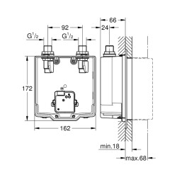 Grohe Eurosmart Cosmopolitan E Ankastre Montaj Kutusu - 36339001 - 2