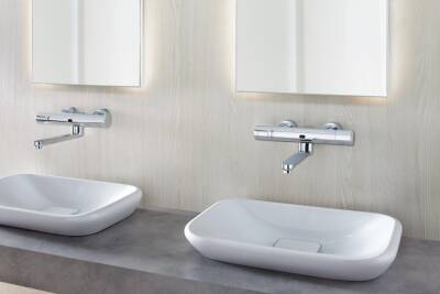 Grohe Eurosmart Cosmopolitan E Duvardan, Fotoselli Ve Termostatik Sıcaklık Kontrollü Lavabo Bataryası - 36332000 - 3