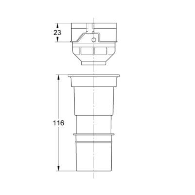 Grohe Gd2 İçin 4,5 L Adaptör - 42333000 - 2