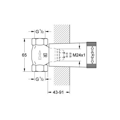 Grohe Gömme Valf - 29032000 - 2