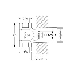 Grohe Gömme Valf 34 - 29802000 - 2