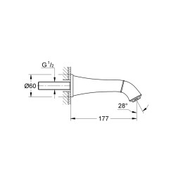 Grohe Grandera Çıkış Ucu - 13341000 - 2