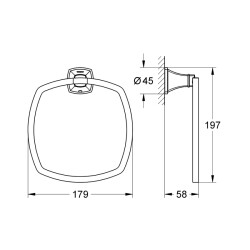 Grohe Grandera Halka Havluluk - 40630EN0 - 2