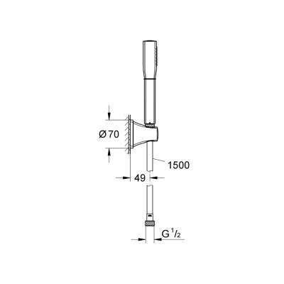 Grohe Grandera Stick Duş Seti - 27993000 - 2