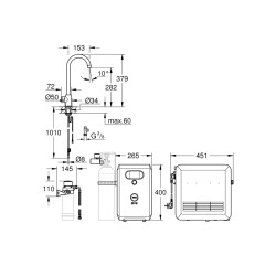 Grohe Grohe Blue Professional C Tipi Çıkış Ucu - 31302002 - 2