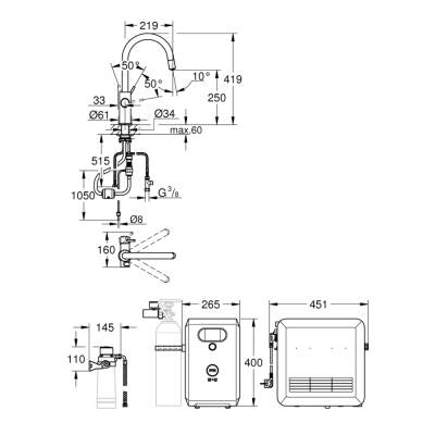 Grohe Grohe Blue Professional C Tipi Çıkış Ucu - 31325Dc2 - 2