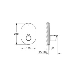 Grohe Grohtherm 2000 Merkezi Termostatik Kumanda - 19352001 - 2