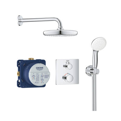 Grohe Grohtherm Duş Seti, Tempesta 210 Tepe Duşu İle - 34729000 - 1