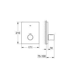 Grohe Grohtherm F Merkezi Ankastre Termostatik Kumanda - 27619000 - 2