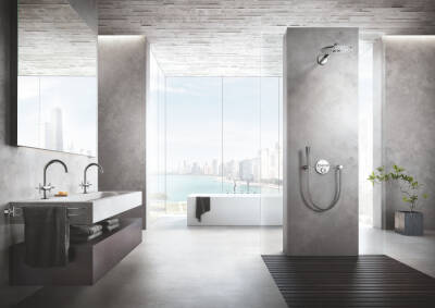 Grohe Grohtherm Smartcontrol Çift Valfli Akış Kontrollü, Ankastre Termostatik Duş Bataryası - 29119000 - 4