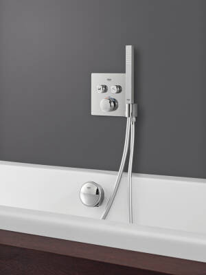 Grohe Grohtherm Smartcontrol Çift Valfli Akış Kontrollü, Ankastre Termostatik Duş Bataryası, Entegre Duş Kolu İle - 29125000 - 4