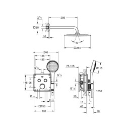 Grohe Grohtherm Smartcontrol Duş Seti - 34742000 - 2