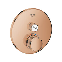 Grohe Grohtherm Smartcontrol Tek Valfli Akış Kontrollü, Ankastre Termostatik Duş Bataryası - 29118Da0 - 1