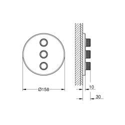 Grohe Grohtherm Smartcontrol Üç Valfli Akış Kontrollü Kumanda - 29122A00 - 1