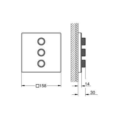 Grohe Grohtherm Smartcontrol Üç Valfli Akış Kontrollü Kumanda - 29158Ls0 - 2