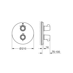 Grohe Grohtherm Special Termostatik BanyoDuş Bataryası - 29095000 - 2