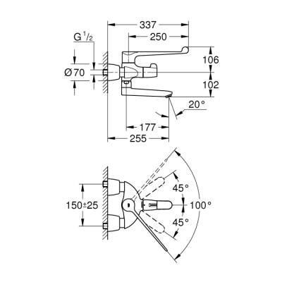 Grohe Grohtherm Special Termostatik Lavabo Bataryası 12 - 34020001 - 2