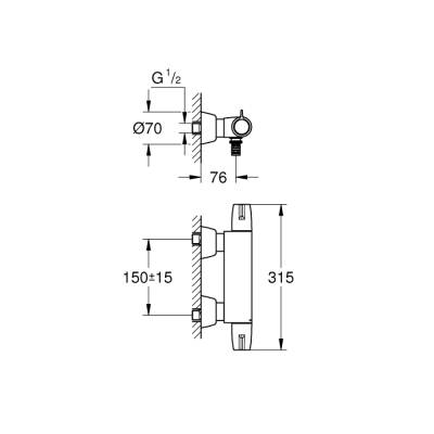 Grohe Grohtherm Special Termostatik Lavabo Bataryası 12 - 34666000 - 2