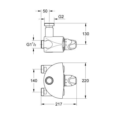 Grohe Grohtherm Xl Termostatik Batarya 1 14 - 35087000 - 2