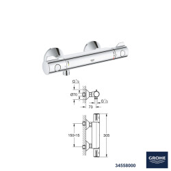 Grohe Grotherm Termostatik Banyo Duş Seti 16 - 1