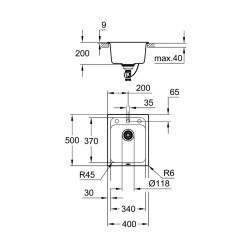 Grohe K700 Kompozit Eviye - 31650Ap0 - 2