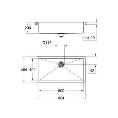 Grohe K700 Paslanmaz Çelik Eviye - 31580Sd0 - 2