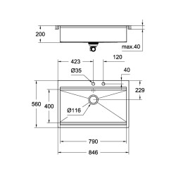 Grohe K800 Paslanmaz Çelik Eviye - 31584Sd0 - 2