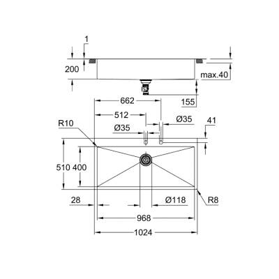 Grohe K800 Paslanmaz Çelik Eviye - 31586Sd1 - 2