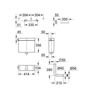 Grohe Klozet İçin Rezervuar - 38372Sh0 - 2