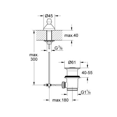 Grohe Kumandalı Sifon 1 14 - 28900000 - 2