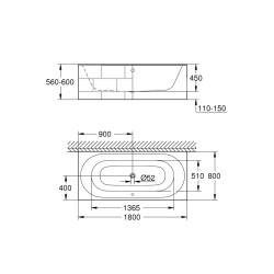 Grohe Küvet - 3962000H - 2