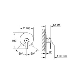 Grohe Lineare Ankastre Duş Bataryası - 19296001 - 2