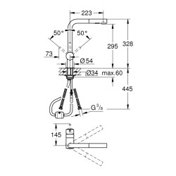 Grohe Minta Tek Kumandalı Eviye Bataryası - 30274000 - 2