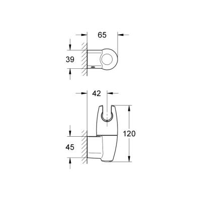 Grohe Movario El Duşu Askısı - 28401000 - 2