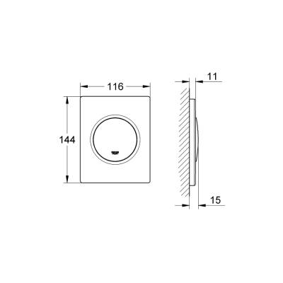 Grohe Nova Cosmopolitan Kumanda Paneli - 38804000 - 2