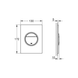 Grohe Nova Cosmopolitan S Kumanda Paneli - 37601Be0 - 2